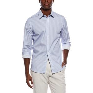 Scotch & Soda Mens  Pattern Shirt, Blue